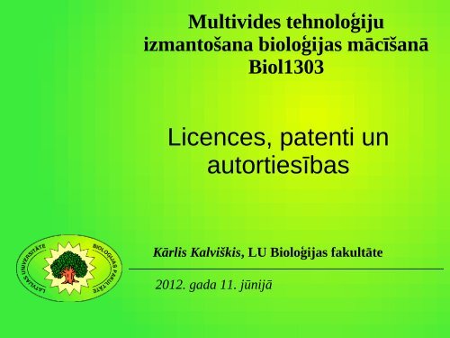 Licences, patenti un autortiesības