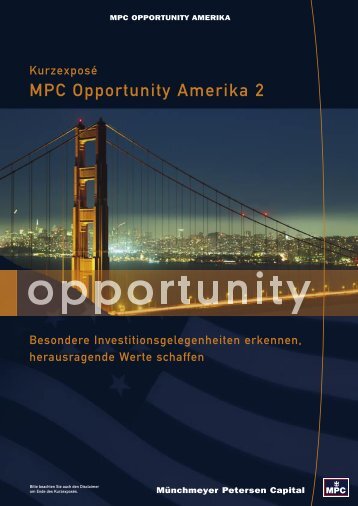 MPC Opportunity Amerika 2 - ohne-agio