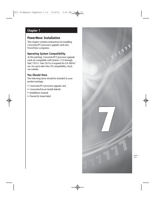 PCI TriManual-Intro - Sonnet Technologies