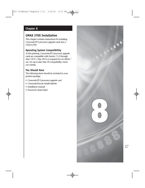 PCI TriManual-Intro - Sonnet Technologies