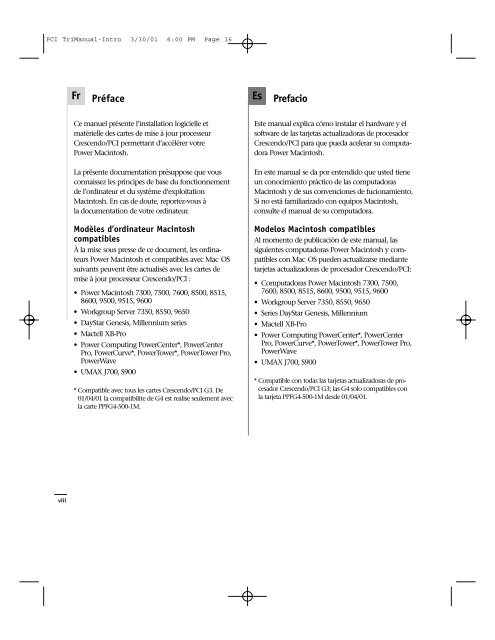 PCI TriManual-Intro - Sonnet Technologies