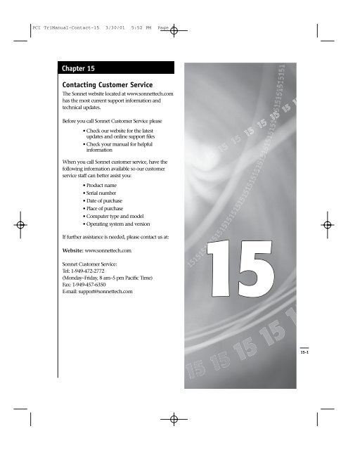 PCI TriManual-Intro - Sonnet Technologies