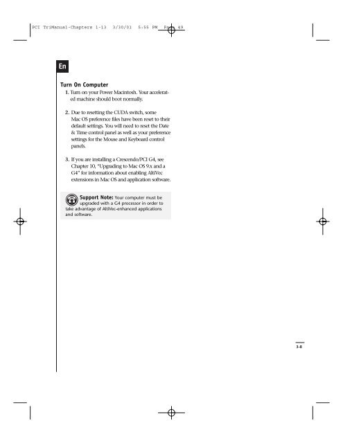 PCI TriManual-Intro - Sonnet Technologies