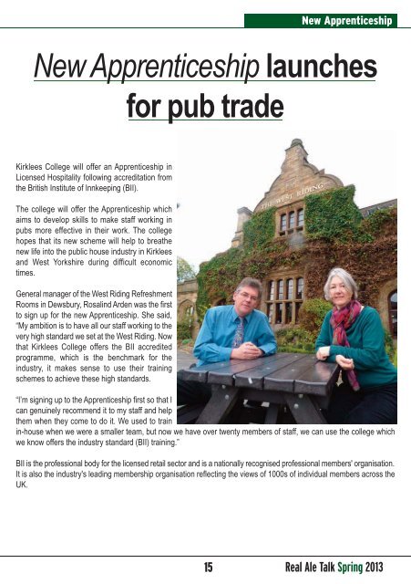 Spring 2013 edition - Heavy Woollen CAMRA