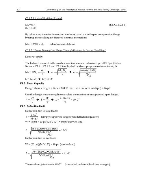 SPECIFICATION FOR THE DESIGN OF - Transcon Steel