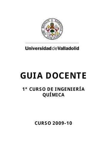 GuÃ­a Docente 2009/10 - IqTMA-UVa