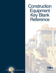 Construction Equipment Key Blank Reference [PDF] - Kaba Ilco