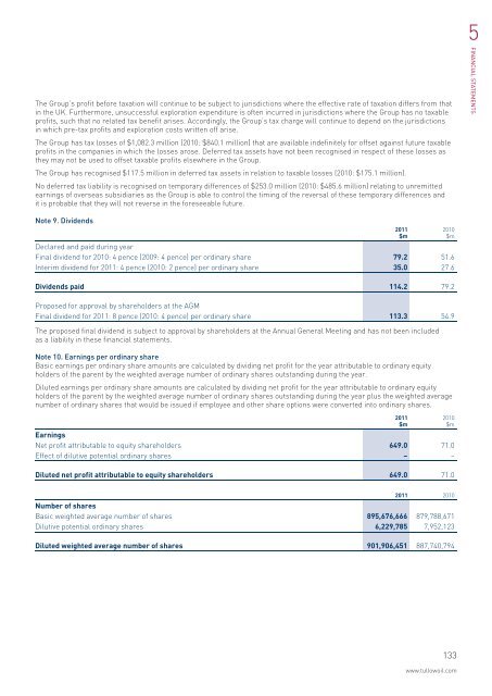 2011 Annual Report PDF - Tullow Oil plc