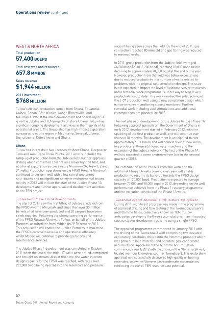 2011 Annual Report PDF - Tullow Oil plc