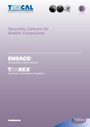 Specialty Carbons for Rubber Compounds - Timcal