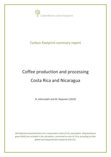 Coffee production and processing Costa Rica and Nicaragua - Catie