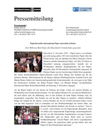 Pressemitteilung - International Paper