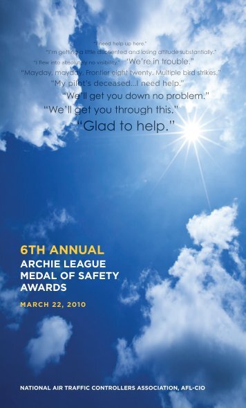 Archie League Awards Program Booklet - National Air Traffic ...