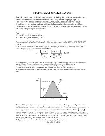 STATYSTYKA I ANALIZA DANYCH