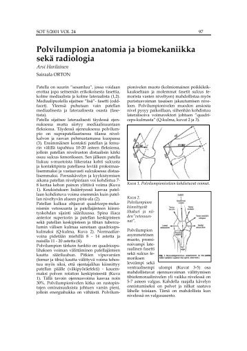 Polvilumpion anatomia ja biomekaniikka sekä radiologia