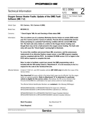 Technical Information 911 (996) Service - Bethnrayndogs.com
