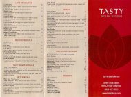 Tasty Indian Bistro Menu - MainMenus.com