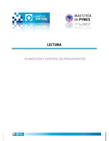 PLANEACIÓN Y CONTROL DE PRESUPUESTOS