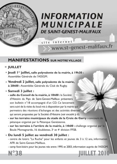 télécharger le PDF - 3244 ko - Saint-Genest-Malifaux