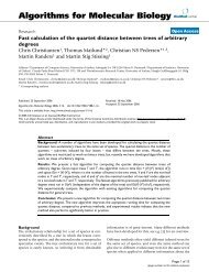 Fast Calculation of the Quartet Distance Between Trees of Arbitrary ...