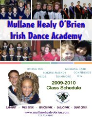 Mullane Healy O'Brien Irish Dance Academy Mullane Healy O'Brien ...