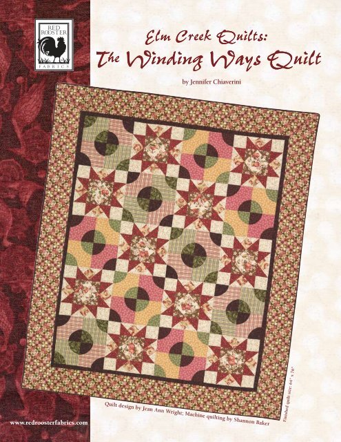 Elm Creek Quilts - Winding Way by Red Rooster - 3 Dudes Quilting