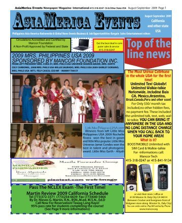 AsiaMericaEventsNewspaper/Magazine-Aug-Sept ... - Mancor Tech