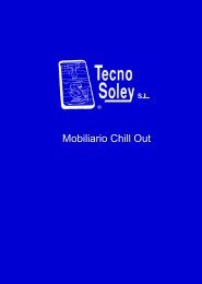 Mobiliario Chill Out - Tecnosoley