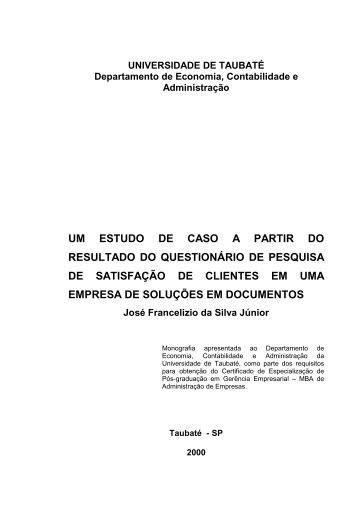 UNIVERSIDADE DE TAUBATÉ - Ppga.com.br