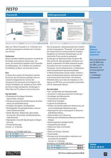 Telefax 0 22 41 / 40 42 41 Pneumatik Elektropneumatik - FELTRON ...