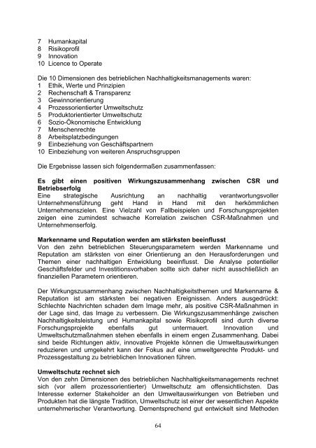 TRIGOS CSR rechnet sich - Institut fÃ¼r Ã¶kologische ...