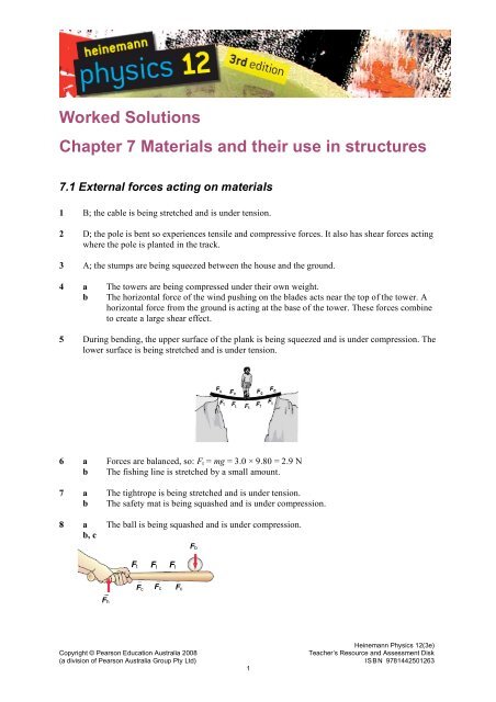 Worked Solutions Chapter 7 Materials and their use in ... - PEGSnet