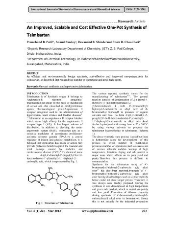 An Improved, Scalable and Cost Effective One-Pot Synthesis of ...