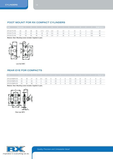 RX Pneumatics Catalogue (RX01-12) - 11.9MB - View - Eriks UK