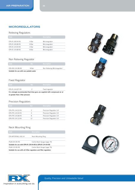 RX Pneumatics Catalogue (RX01-12) - 11.9MB - View - Eriks UK