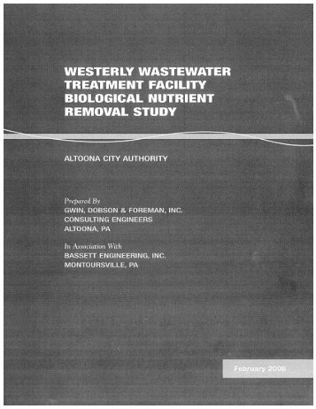 Altoona Westerly WWTF BNR Report - Gwin, Dobson & Foreman, Inc.