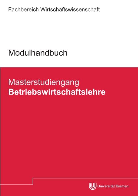 Modulhandbuch_BWL_MSc_WS 12_13.pdf - Fachbereich ...