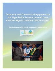 Corporate and Community Engagement in the Niger Delta: Lessons ...