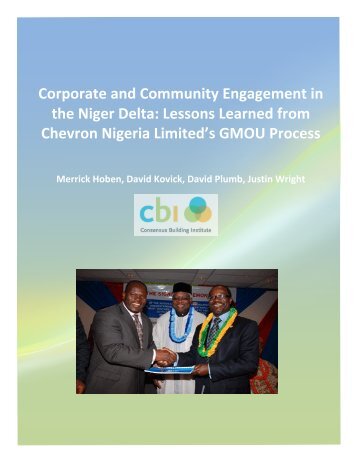 Corporate and Community Engagement in the Niger Delta: Lessons ...