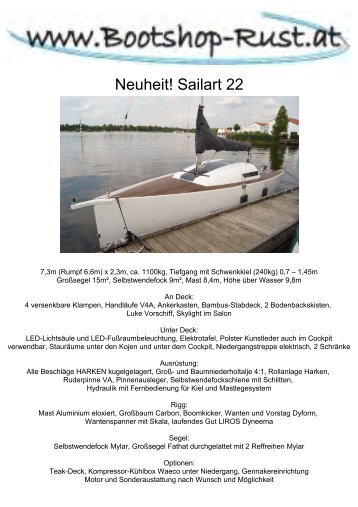 Sailart 22 - Bootshop Rust