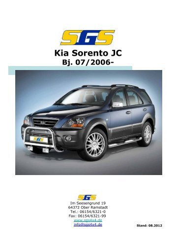 Kia Sorento JC Bj. 07/2006 - SGS