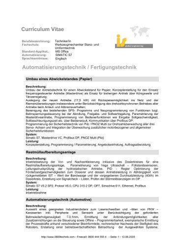 Automatisierungstechnik / Fertigungstechnik