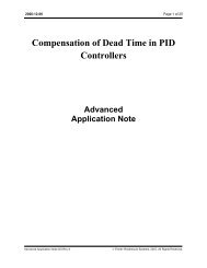 Compensation of Dead Time in PID Controllers - Modeling and Control