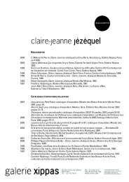 claire-jeanne jÃ©zÃ©quel - Galerie Xippas