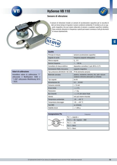 Catalogo Sensore - Hydrotechnik