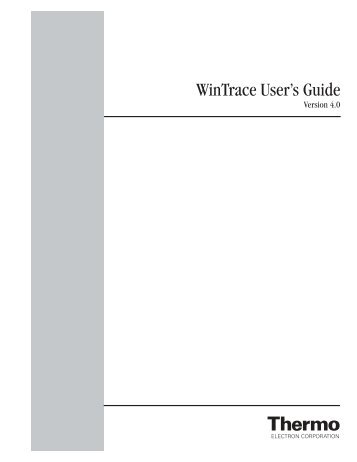 WinTrace User's Guide v4.0