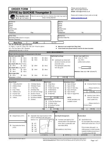 Order Form - Better Mobility