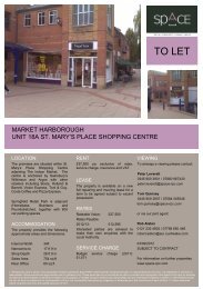 TO LET - Space Retail Property Consultants