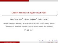 Graded meshes for higher order FEM - University of Cyprus