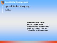 Sprechfunkerlehrgang - beim Kreisfeuerwehrverband Cloppenburg